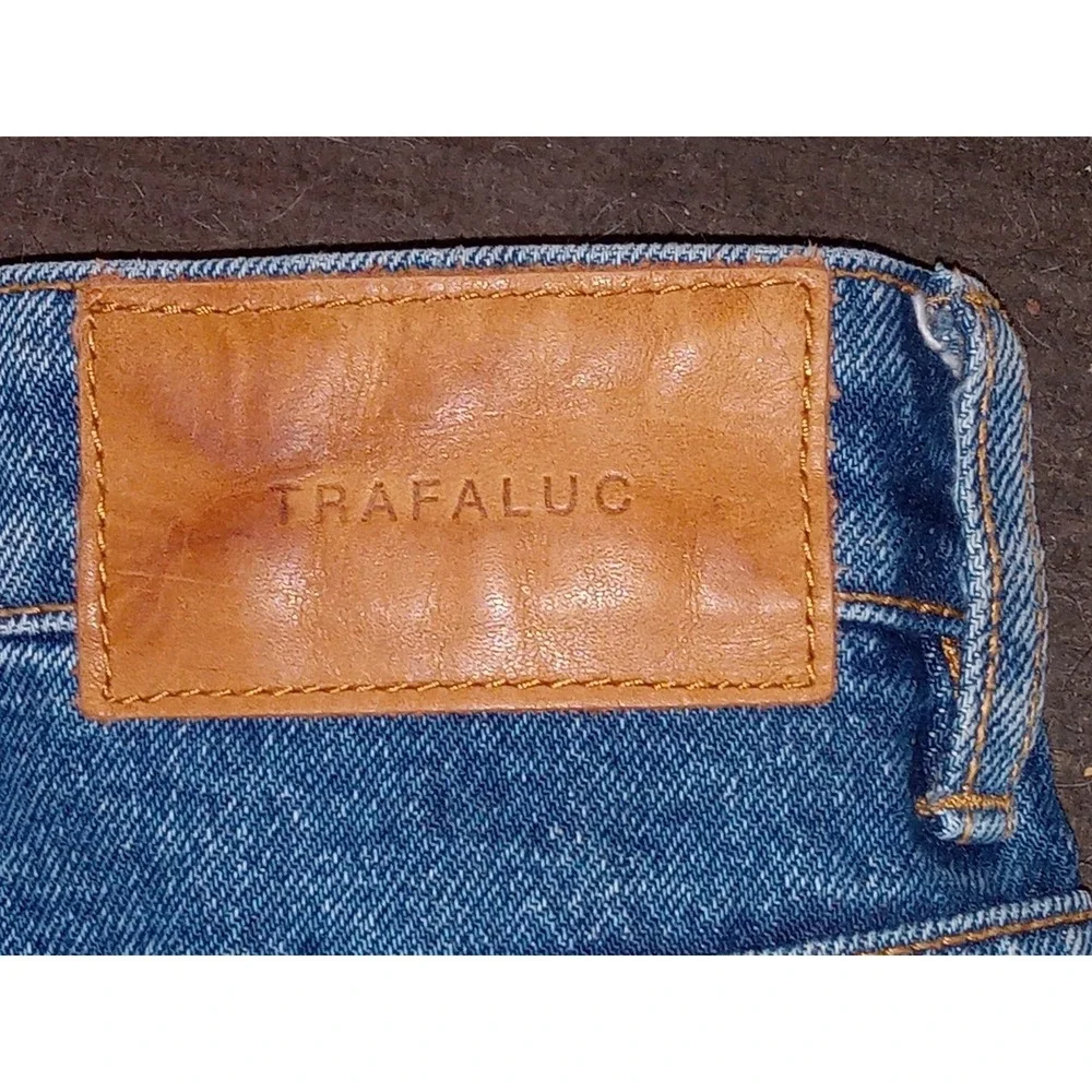 Zara Trafaluc Woman's Denim Jean Skirt XS Blue Streetwear Y2K Cowgirl Western‎